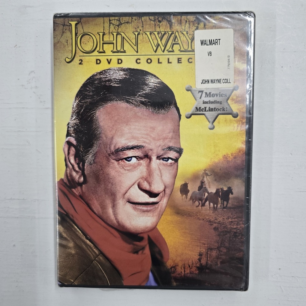 John Wayne 2 DVD Collection New Sealed Western 7 Movies McLintock 2006 Vintage